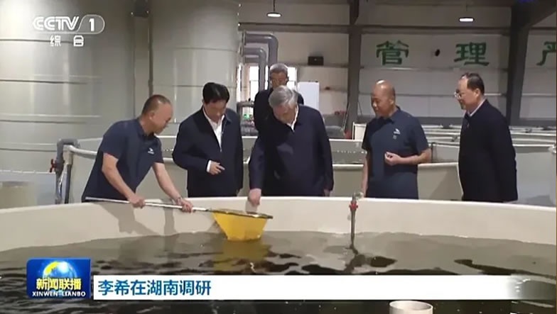 央視報(bào)道 | 中共中央政治局常委、中央紀(jì)委書記李希到采桑湖水產(chǎn)養(yǎng)殖基地調(diào)研